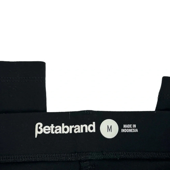 Betabrand Women’s Medium Black Pull-on Faux Pocket Straight Leg Pant - Picture 5 of 11